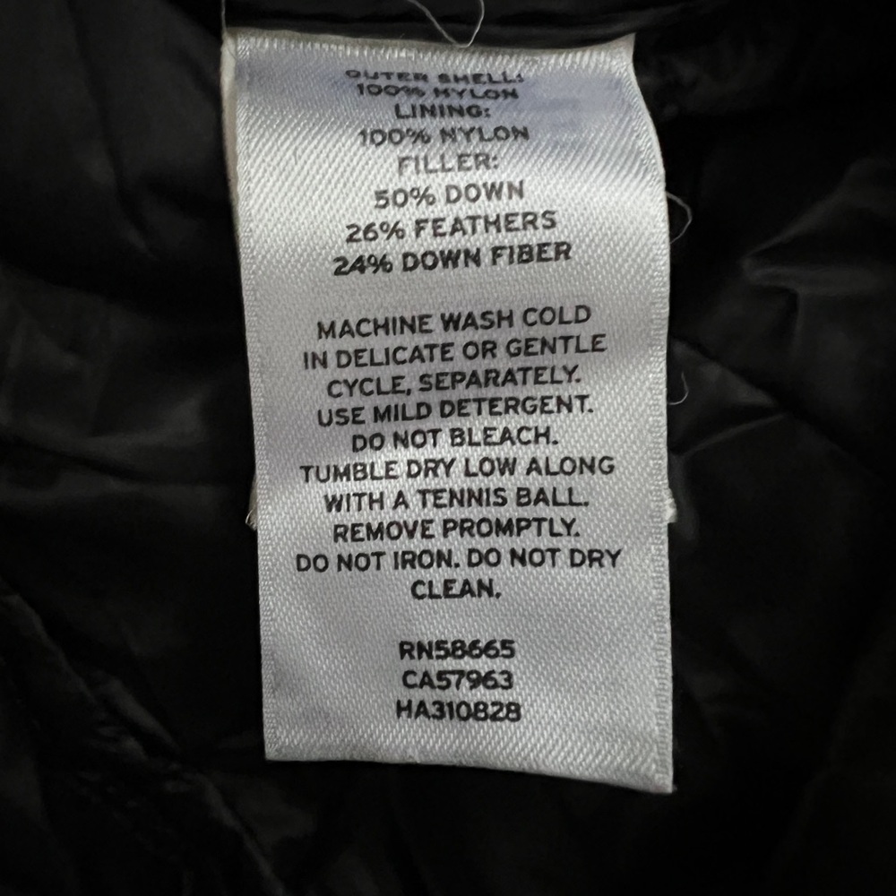 Halogen Black Puffer Down Jacket sz Small - Picture 11 of 14